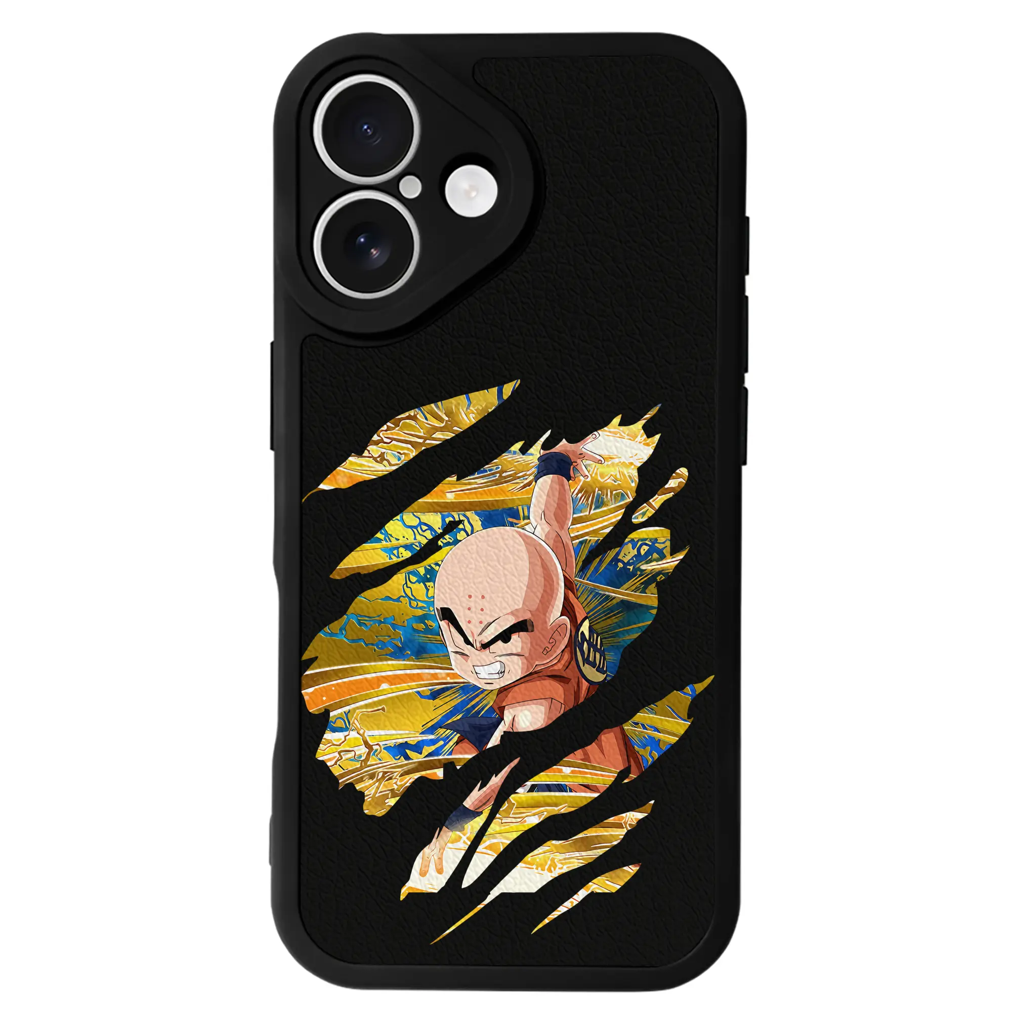 ドラゴンボール グッズクリリン - IPhone 16シリーズ対応 ・ シリコンスマホケース ・ レザー調 ・ 高精度フィット ・ 耐衝撃 ・ ワイヤレス充電対応 ・ 精密カット